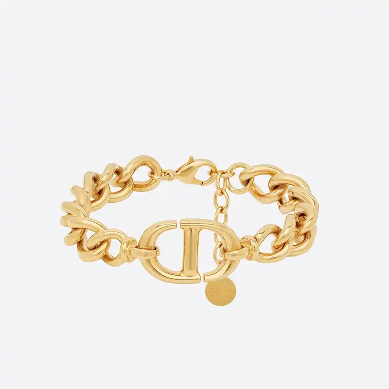 Cheap Hot Dior CD Navy Bracelet Metal Gold 0126