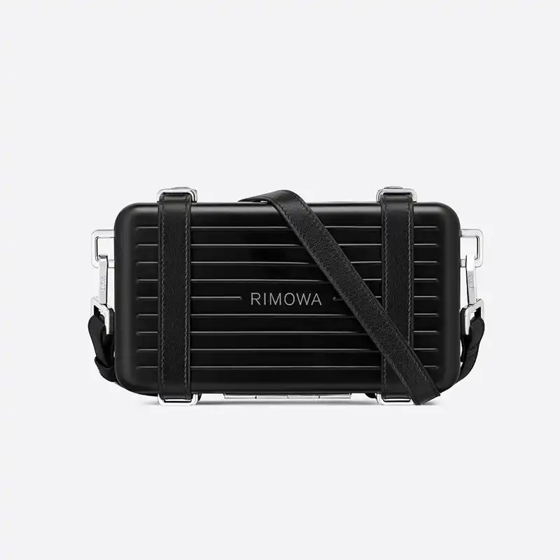 Cheap Hot Dior x Rimowa Personal Clutch Aluminum Black 0123