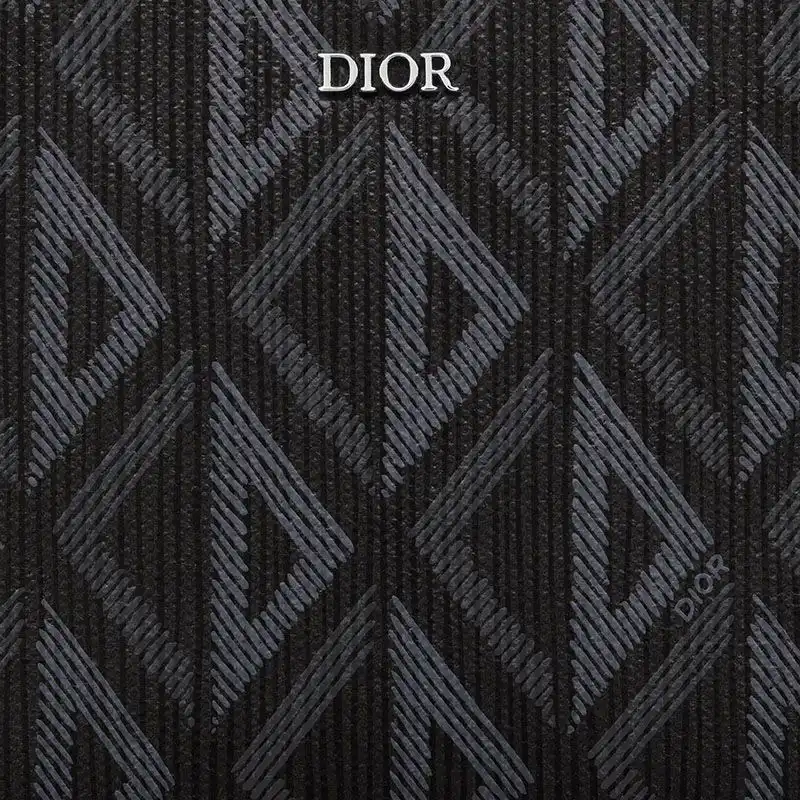 Cheap Hot Dior Messenger Pouch CD Diamond Motif Canvas Black 0131