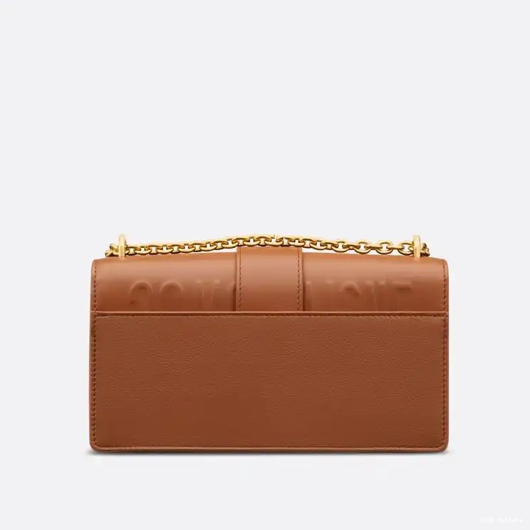 Affordable Hot With Montaigne Brown 30 Bag Dior Calfskin Chain East-West 0218