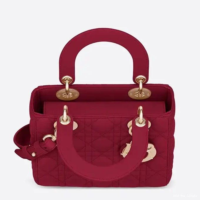 Affordable Hot Bag My Cannage Lambskin ABCDior Dior Lady Red 0213