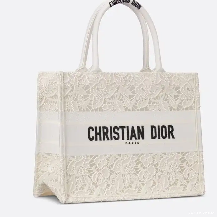 Affordable Hot Motif Canvas White Macrame Book Dior Tote D-Lace 0211