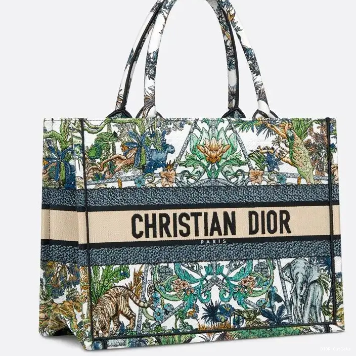 Affordable Hot Multicolor Book Canvas Etoile Voyage Tote Dior Motif de 0221