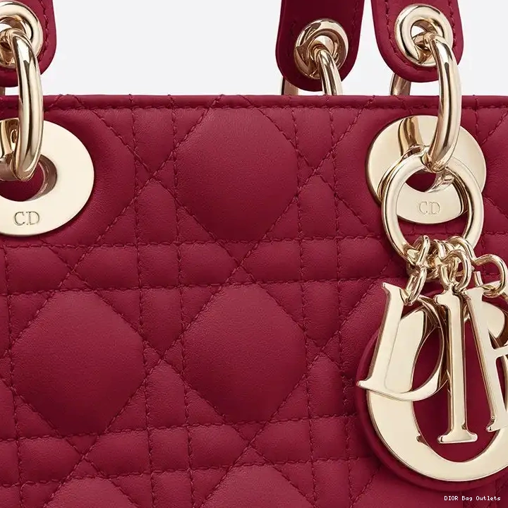 Affordable Hot Bag My Cannage Lambskin ABCDior Dior Lady Red 0213