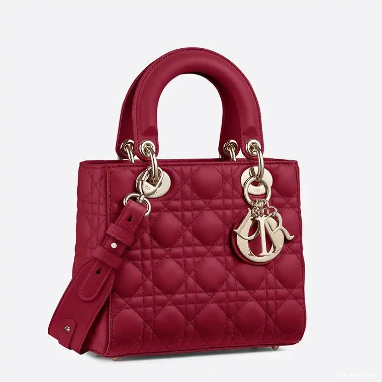 Affordable Hot Bag My Cannage Lambskin ABCDior Dior Lady Red 0213