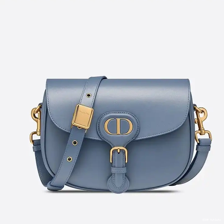 Cheap Hot Blue Medium Bobby Box Dior Sky Calfskin Bag 0216