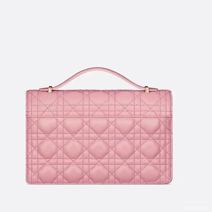 Affordable Hot Small Dior Cannage Lambskin Bag Handle Miss Pink Top 0213