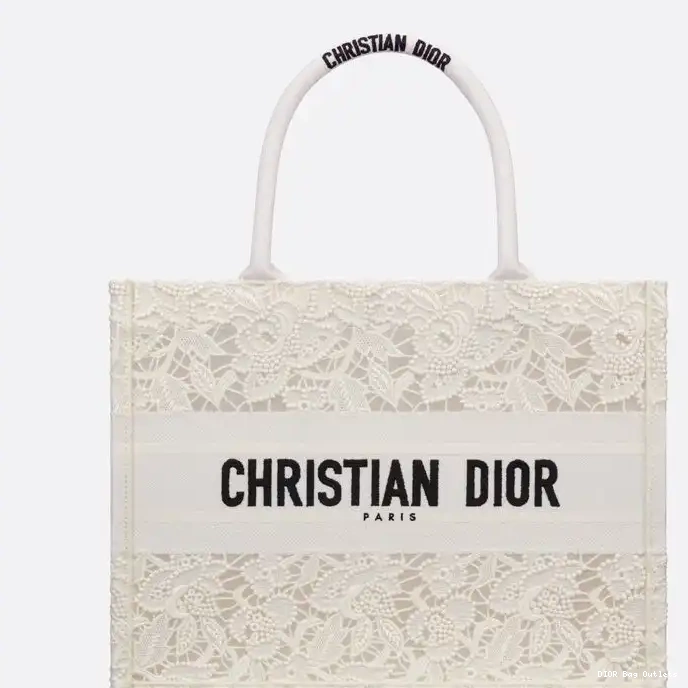 Affordable Hot Motif Canvas White Macrame Book Dior Tote D-Lace 0211