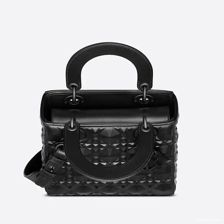 Cheap Hot Lady Cannage Black with Bag Motif Ultramatte ABCDior My Calfskin Dior Diamond 0213