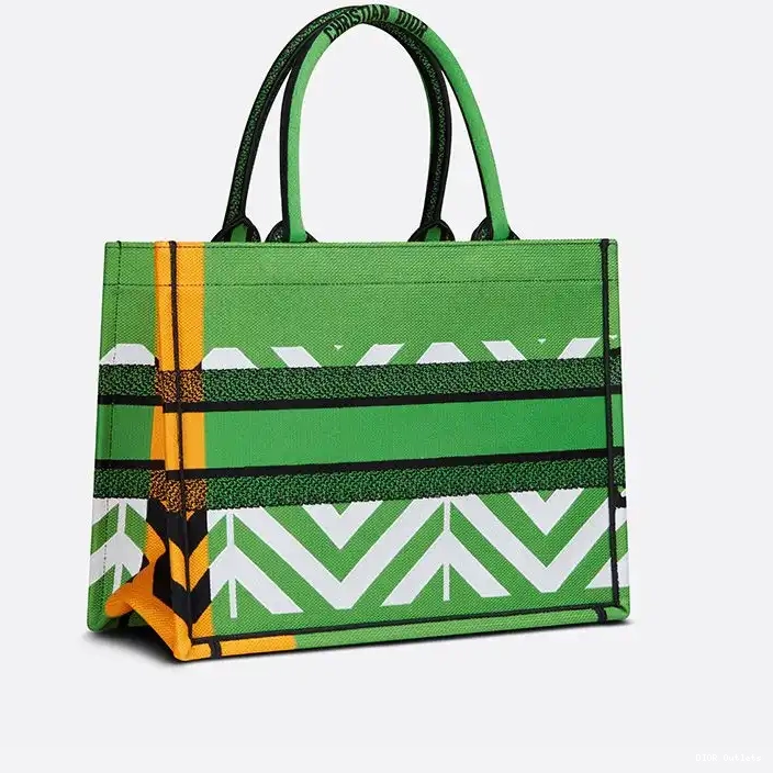 Affordable Hot D-Jungle Book Green Tote Dior Orange Pop Motif Canvas 0209