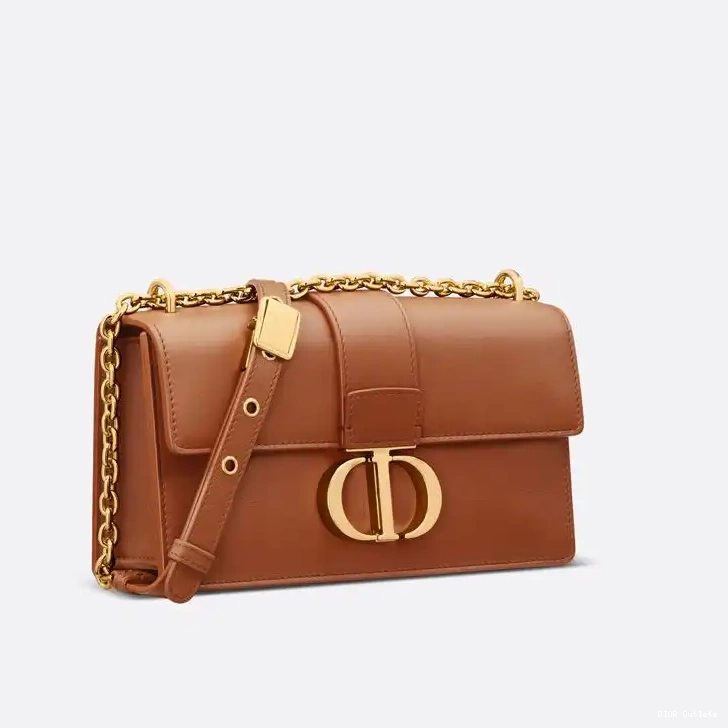 Affordable Hot With Montaigne Brown 30 Bag Dior Calfskin Chain East-West 0218