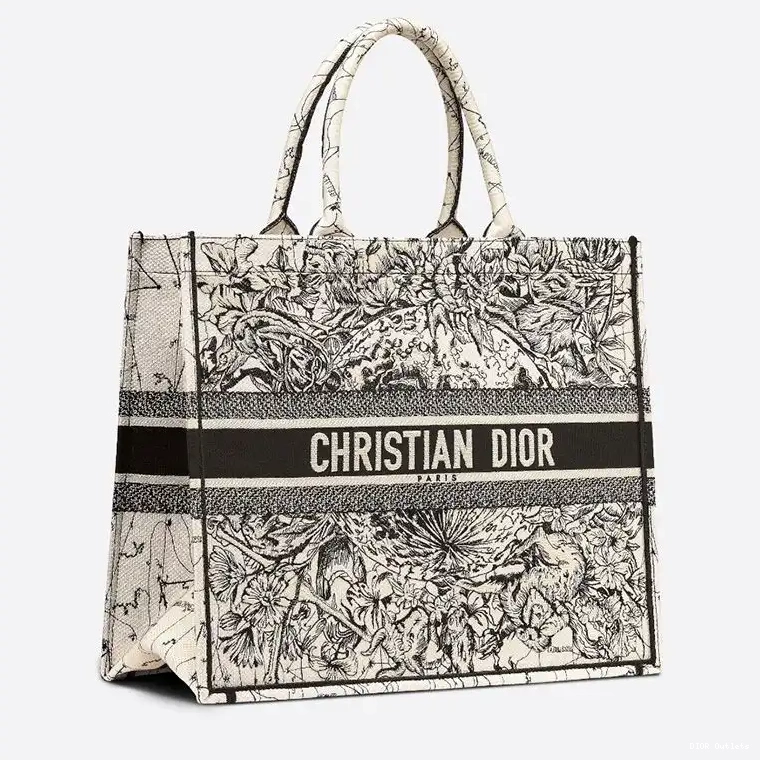 Affordable Hot Tote Dior Book Grey Motif Constellation Canvas 0227