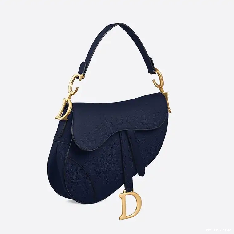 Affordable Hot Saddle Grained Blue Navy Bag Dior Calfskin 0219