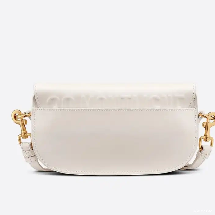 Cheap Hot Calfskin Dior Bobby Bag White East-West Box 0219