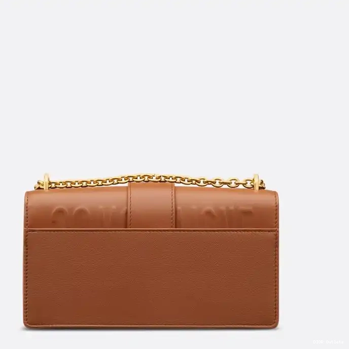 Affordable Hot Calfskin Bag East-West Montaigne 30 Brown Dior Chain With 0227