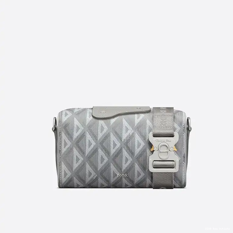 Cheap Hot Grey CD Lingot Bag Diamond Motif 22 Canvas Dior 0210