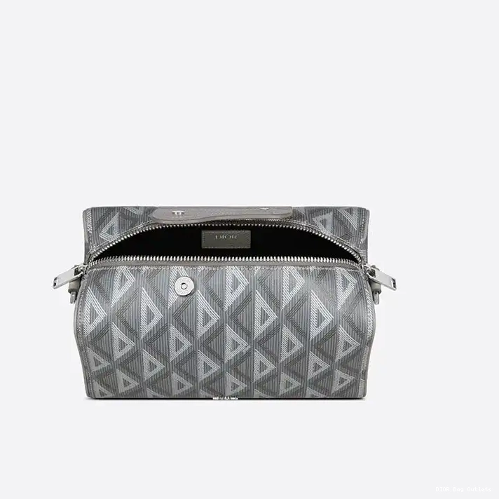 Cheap Hot Grey CD Lingot Bag Diamond Motif 22 Canvas Dior 0210