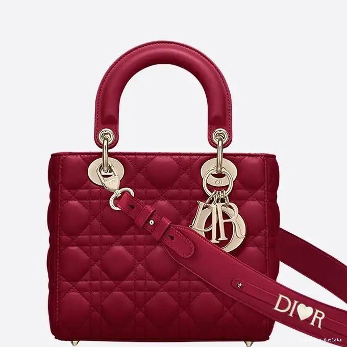 Affordable Hot Bag My Cannage Lambskin ABCDior Dior Lady Red 0213