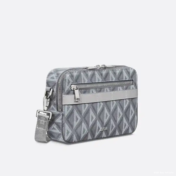 Affordable Hot Messenger Diamond Canvas CD Grey Dior Safari Motif 0213