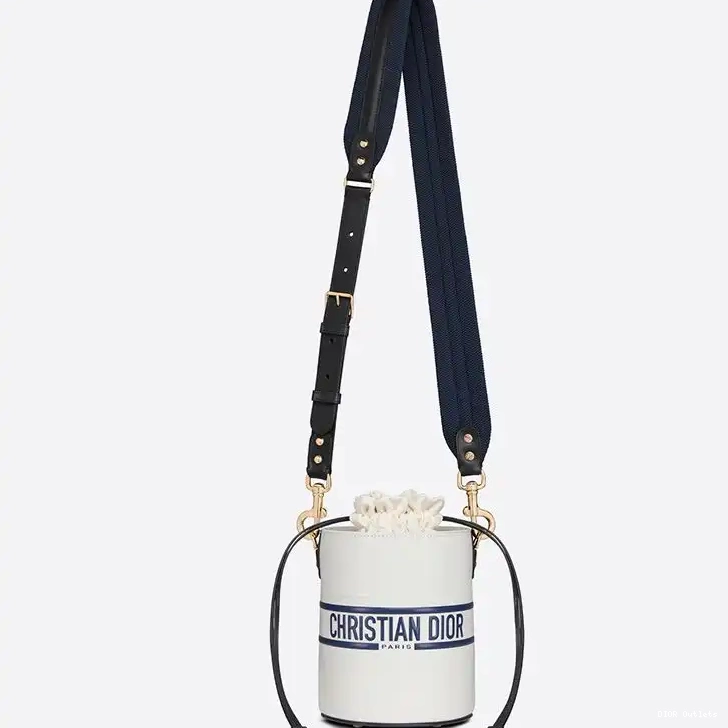 Affordable Hot Bucket Dior Smooth Vibe White Small Bag Calfskin 0218