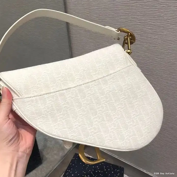 Affordable Hot Motif Canvas Oblique White Bag Dior Saddle 0222