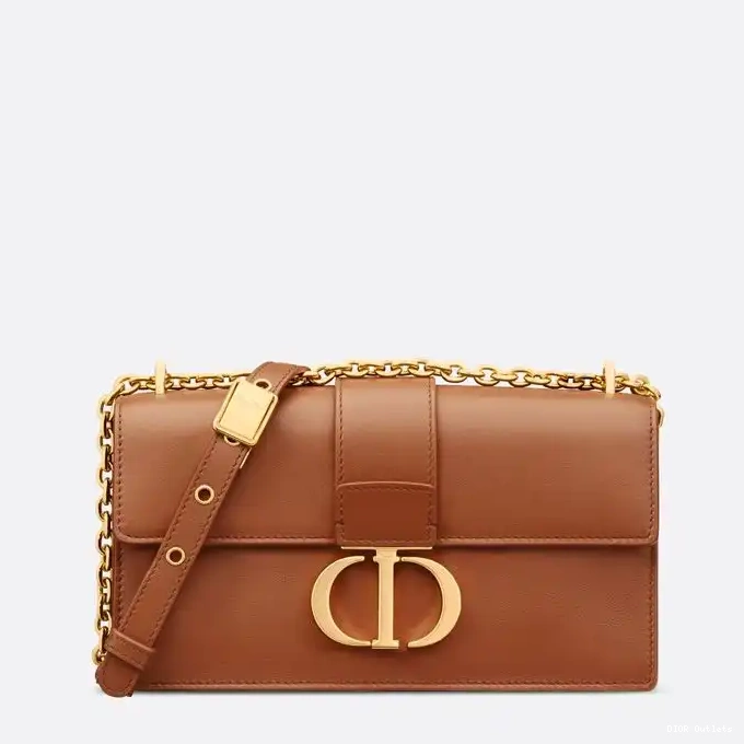 Affordable Hot With Montaigne Brown 30 Bag Dior Calfskin Chain East-West 0218