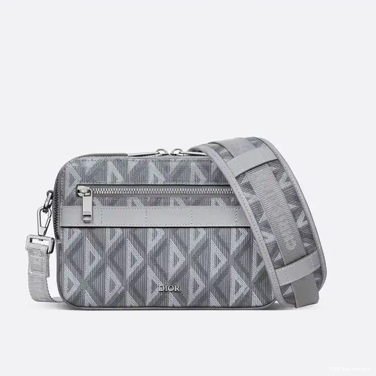 Affordable Hot Messenger Diamond Canvas CD Grey Dior Safari Motif 0213